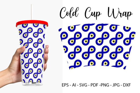 Blue Evil Eye Tumbler Design Nazar