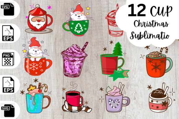 Christmas Coffee Cup Sublimation