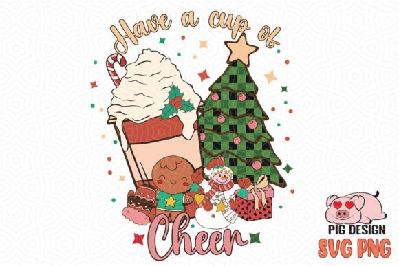 Cup of Cheer Christmas Tree Sublimation