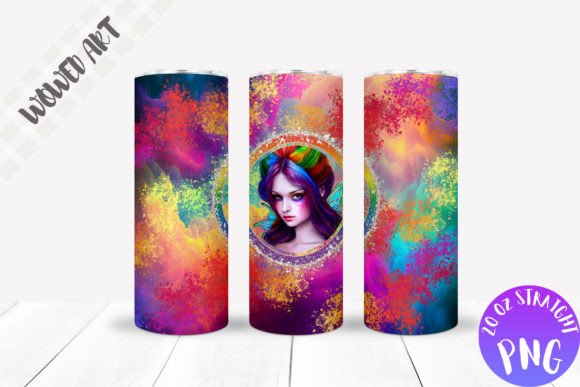 Fairy 20 Oz Skinny Tumbler Wrap