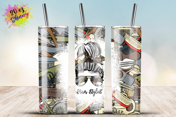 Hair Stylist Tumbler Seamless 20oz Wrap
