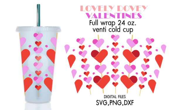 Lovely Dovey Venti Cold Cup Valentines