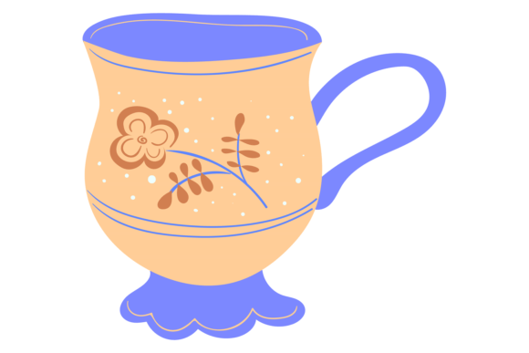 Scandinavian Mug Icon. Trendy Tea Drinki