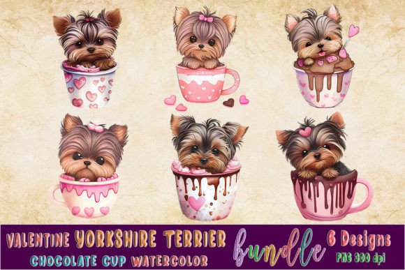 Yorkshire Terrier in Chocolate Cup